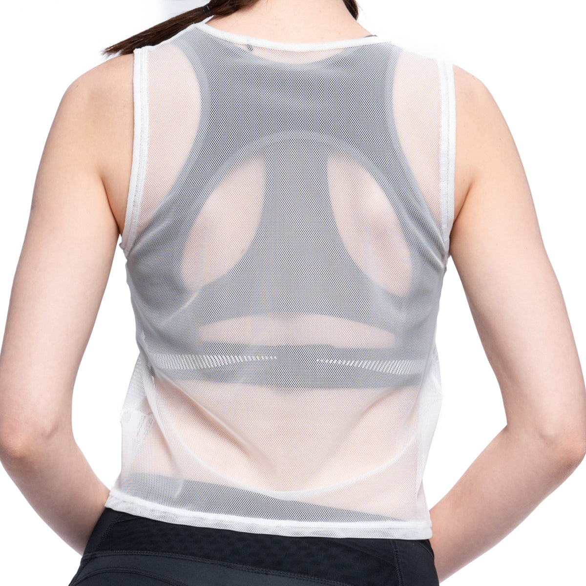 Image of Athleisure Body Mesh Tank Top Sleeveless for Women