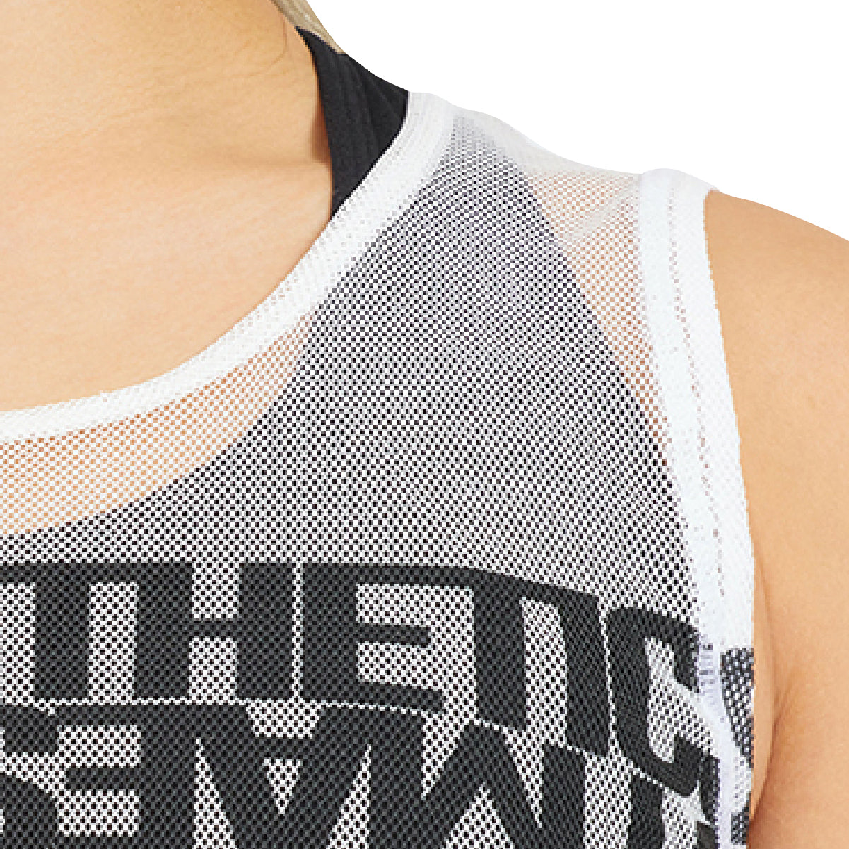Image of Athleisure Body Mesh Tank Top Sleeveless for Women