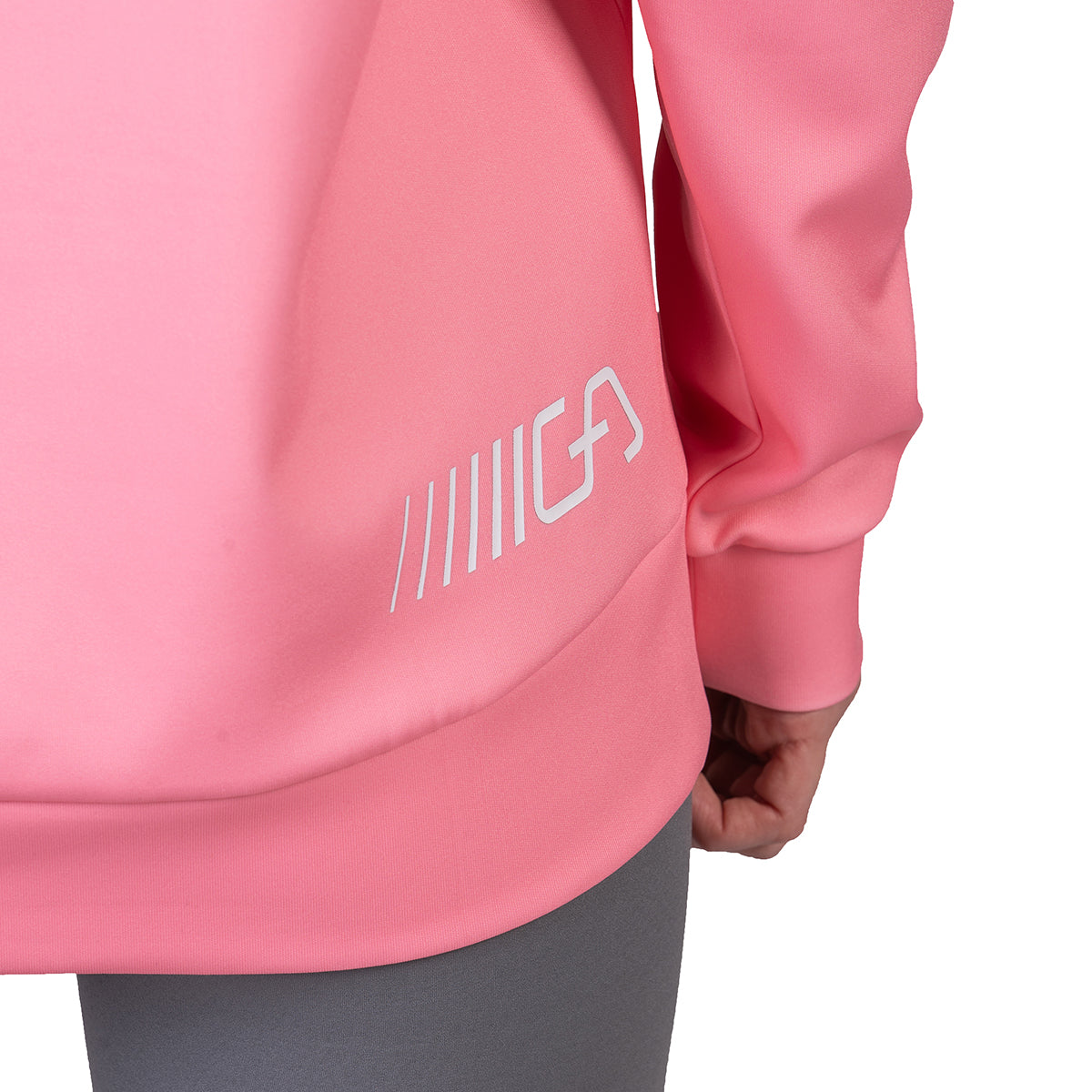 Image of 女裝休閒吸濕排汗撞色長袖運動上衣