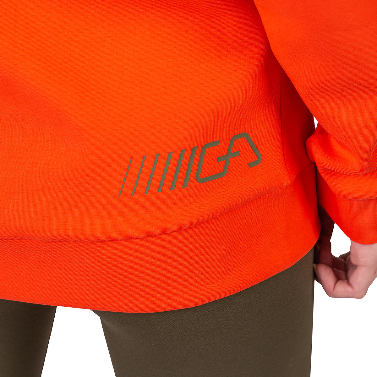 Image of 女裝休閒吸濕排汗撞色長袖運動上衣