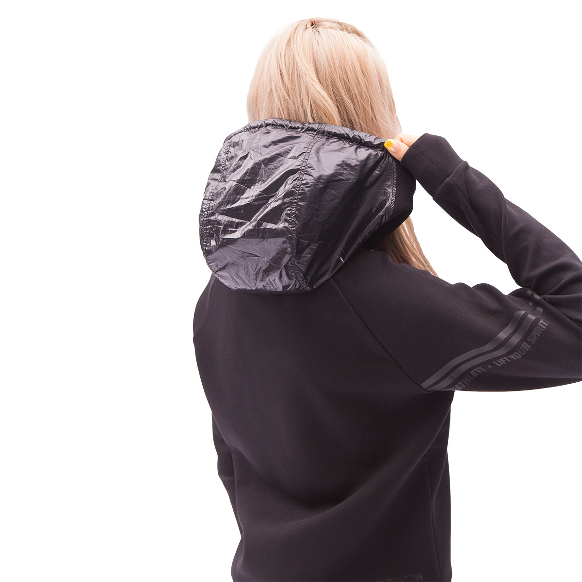 Image of 女裝休閒棉感連帽上衣