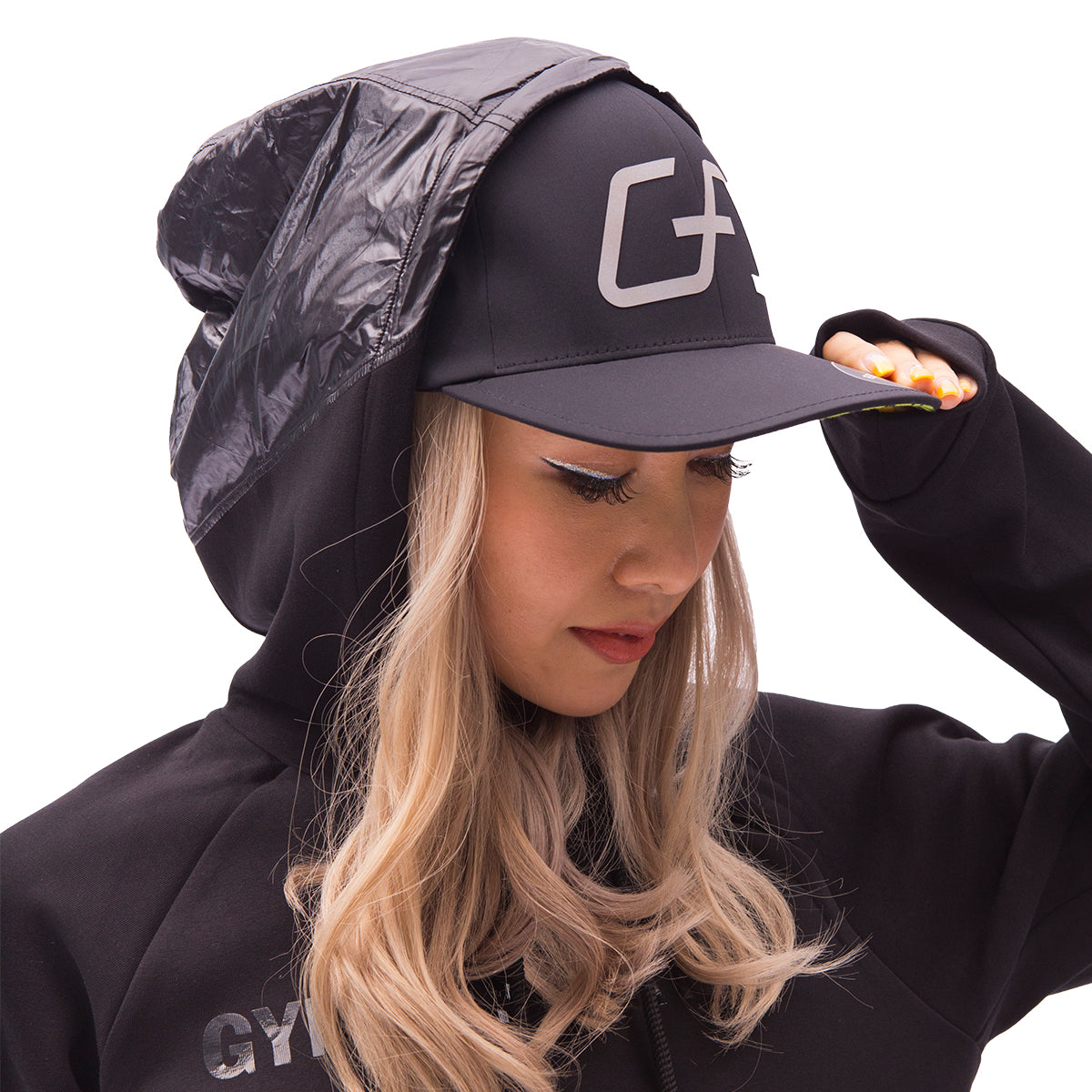 Image of 女裝休閒棉感連帽上衣