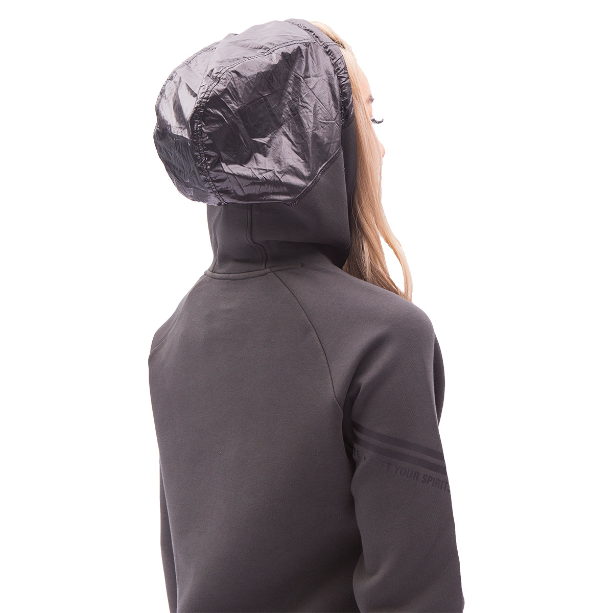 Image of 女裝休閒棉感連帽上衣