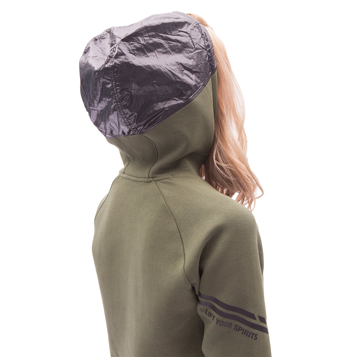 Image of 女裝休閒棉感連帽上衣