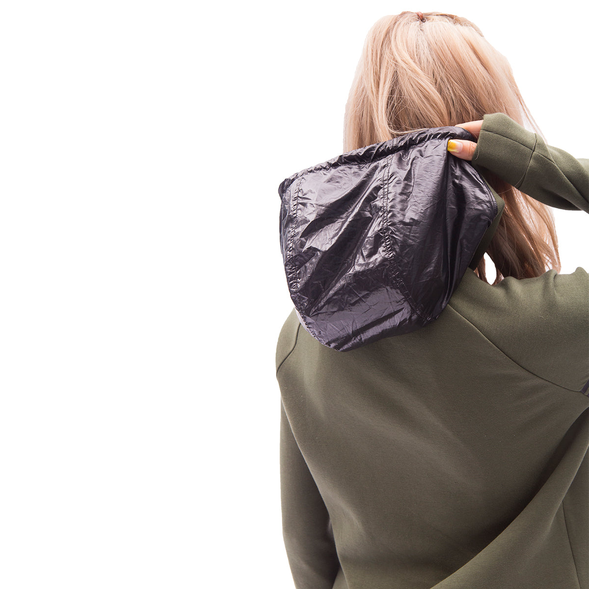 Image of 女裝休閒棉感連帽上衣