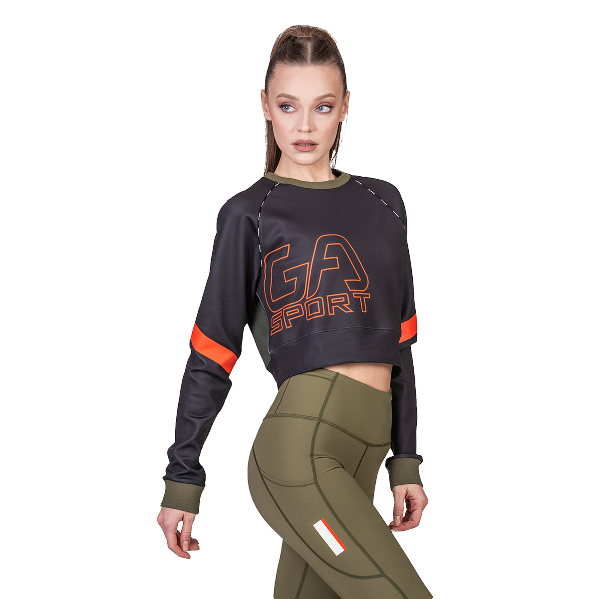 Image of Athleisure Cropped Sweatshirt for Women