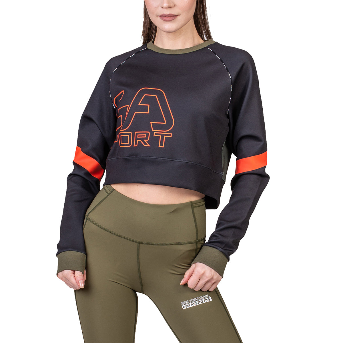 Image of Athleisure Cropped Sweatshirt for Women