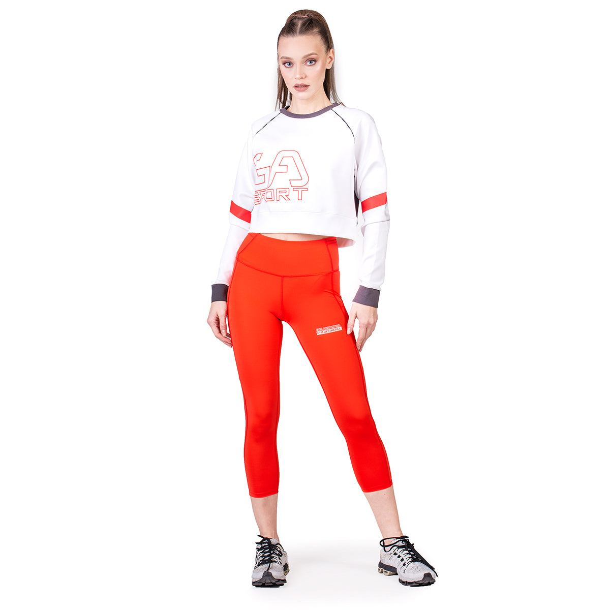 Image of Athleisure Cropped Sweatshirt for Women