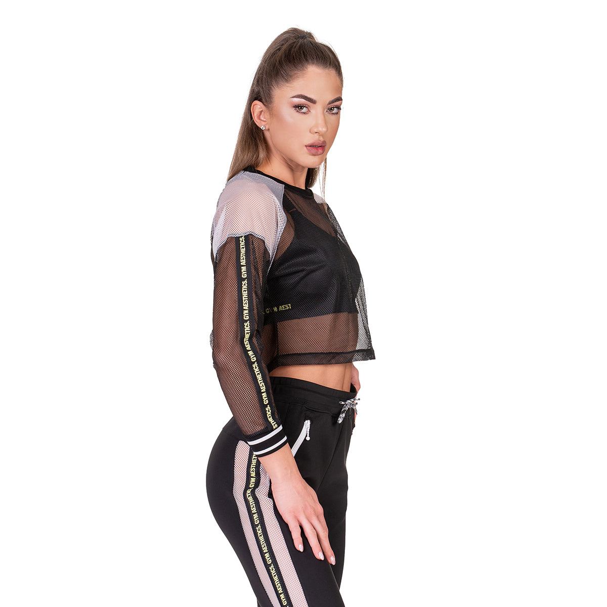 Image of Athleisure Mighty Tech Mesh Fashion T Shirt for Women