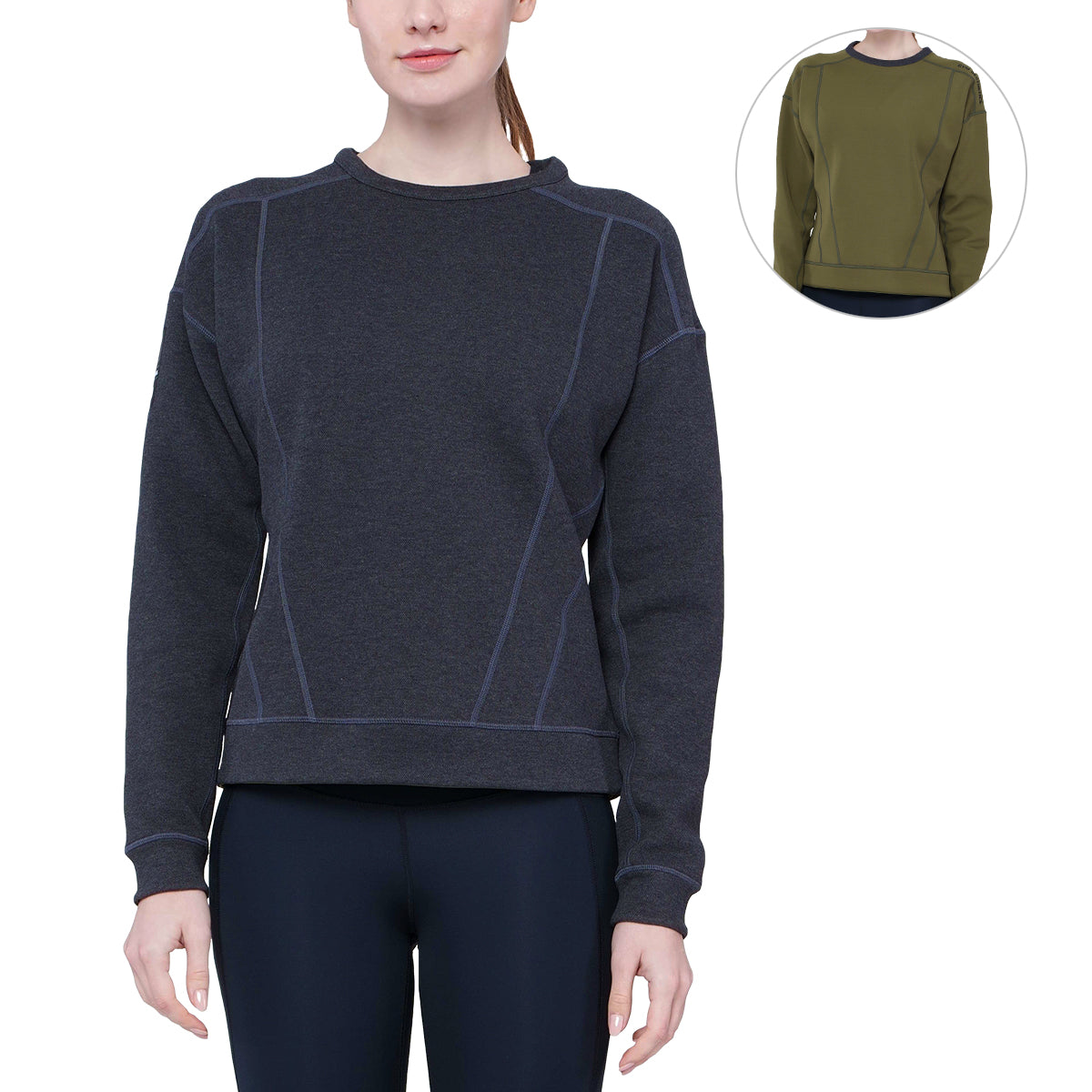 Image of Athleisure Reversible Sweatshirt Pique for Women