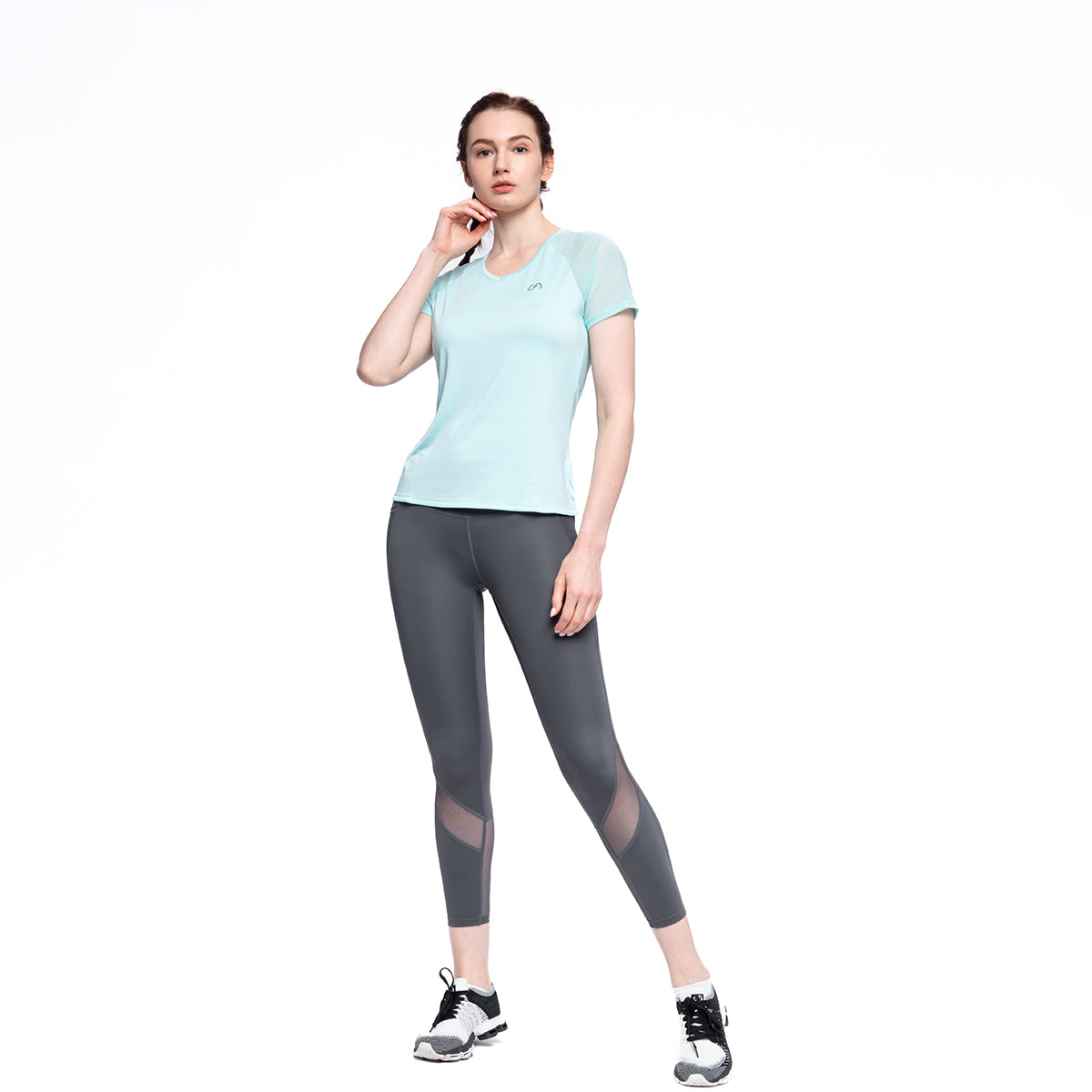 Image of Athleisure Workout Fashion T Shirt for Women