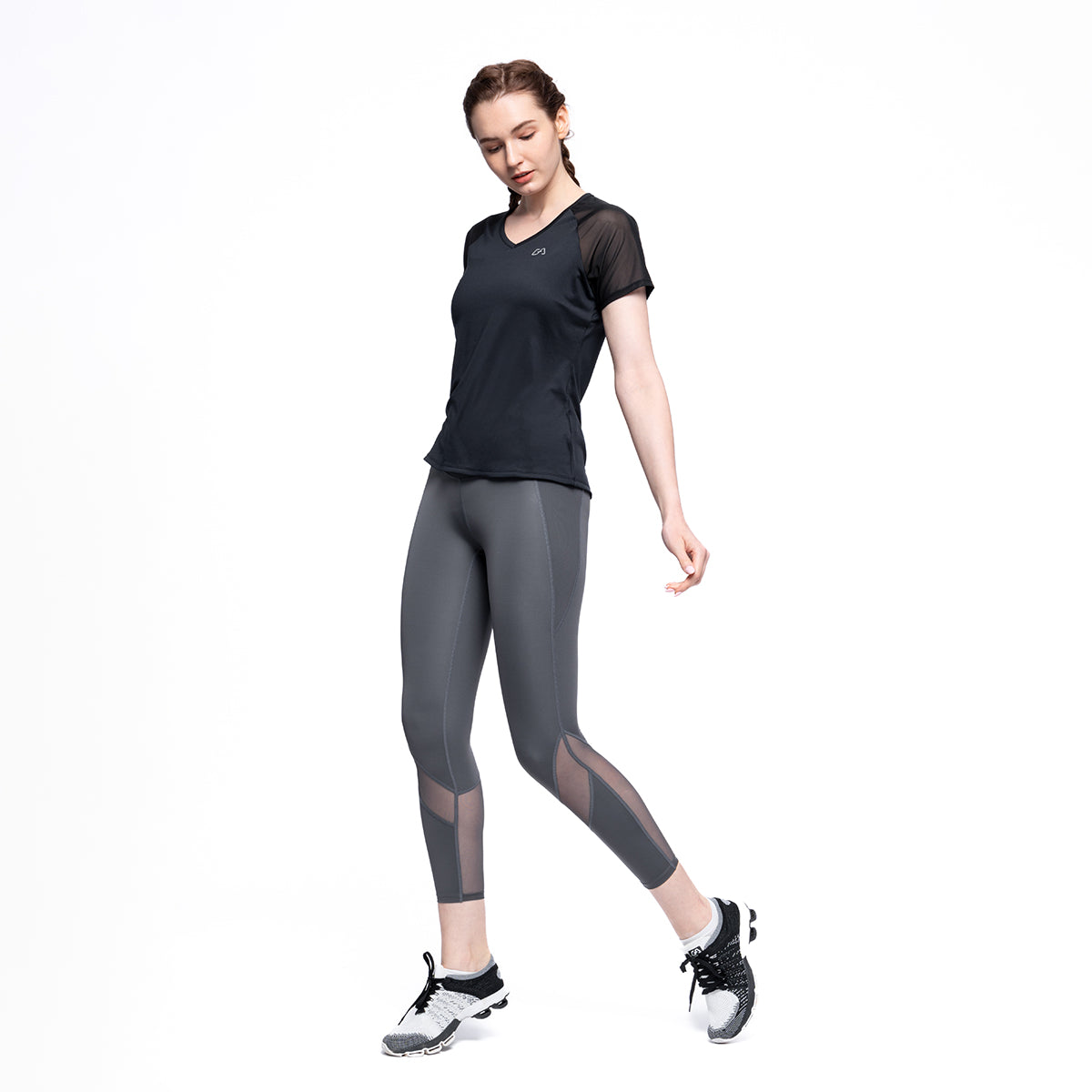 Image of Athleisure Workout Fashion T Shirt for Women