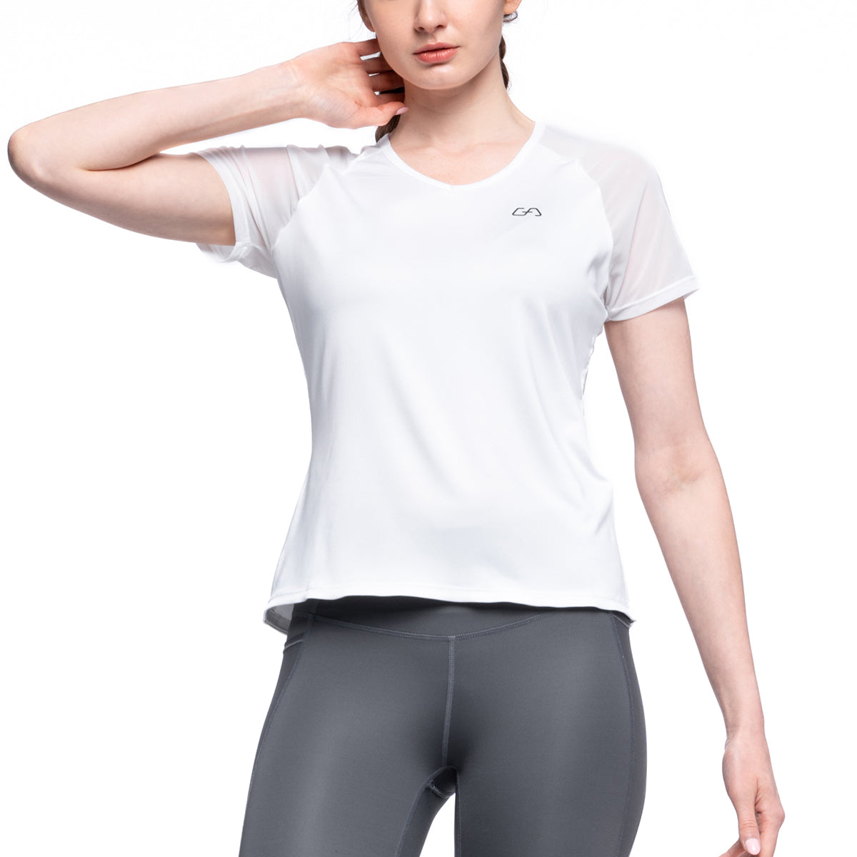 Image of Athleisure Workout Fashion T Shirt for Women