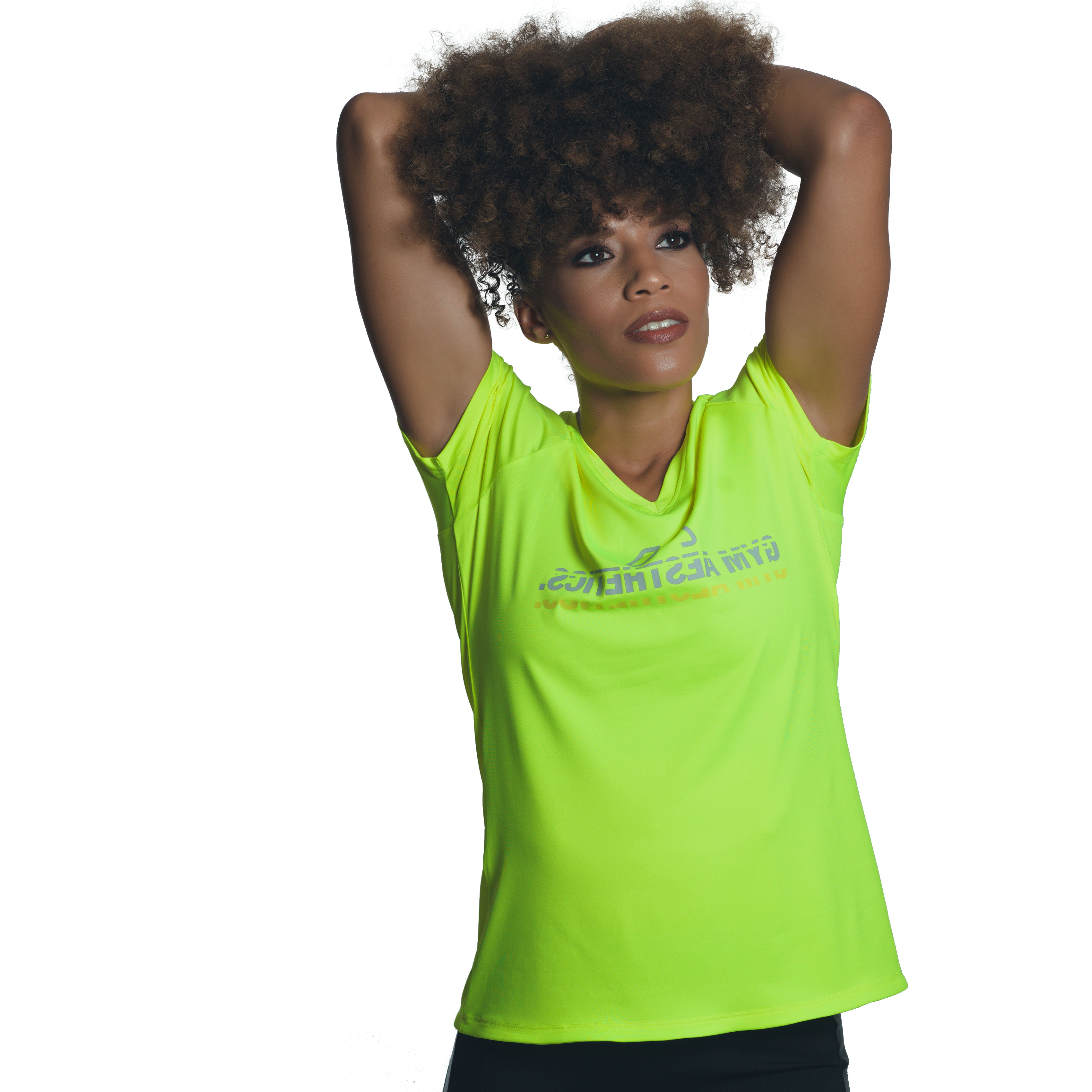 Image of Basic Performance Ladies Mirror Logo Gym Sport Tee