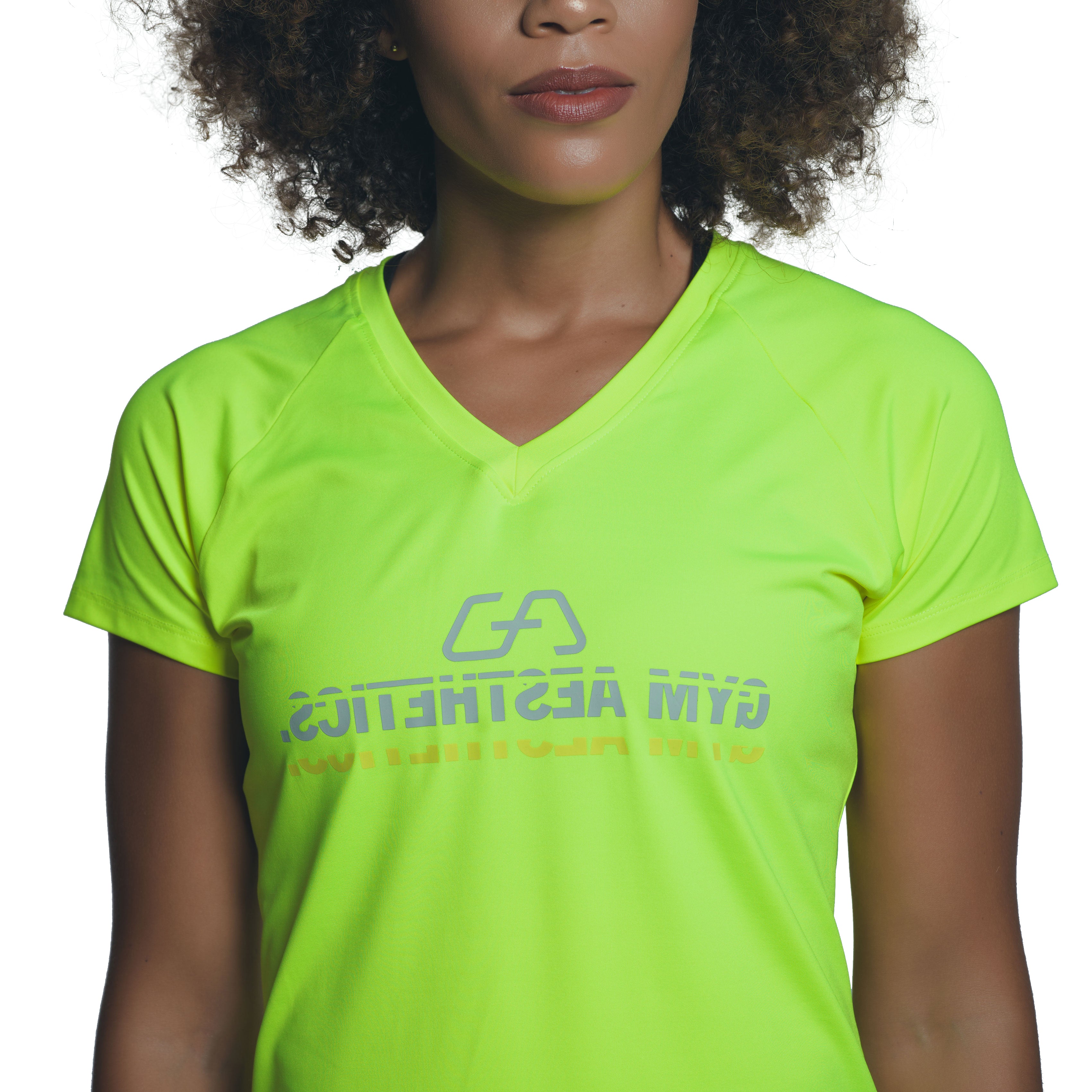 Image of Basic Performance Ladies Mirror Logo Gym Sport Tee