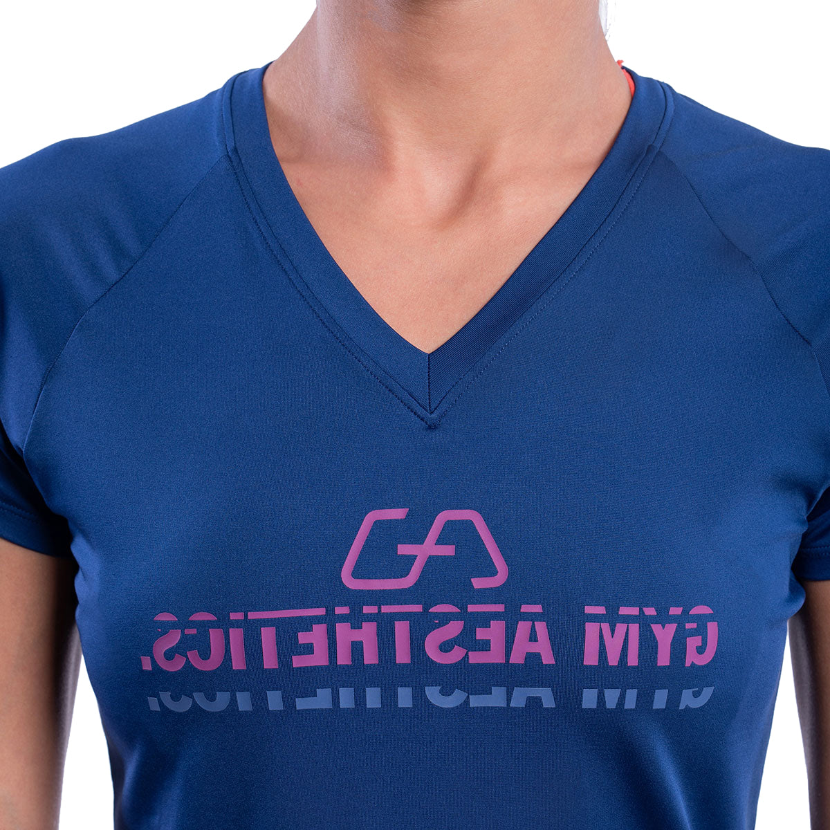 Image of Basic Performance Ladies Mirror Logo Gym Sport Tee