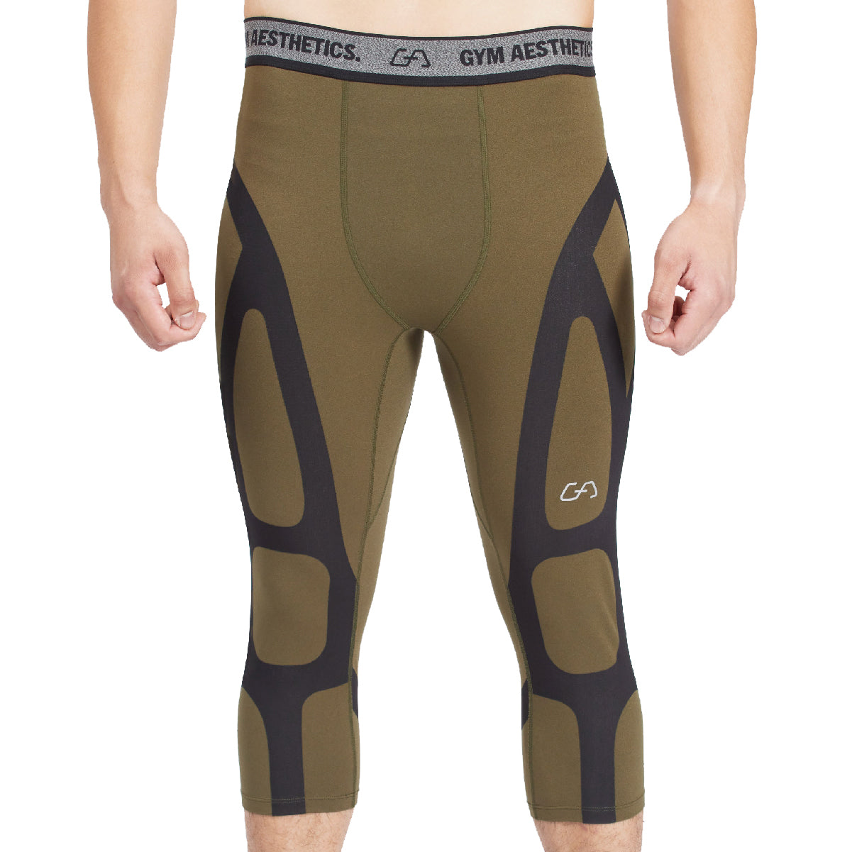 Image of Compression Warrior Cropped Leggings for Men