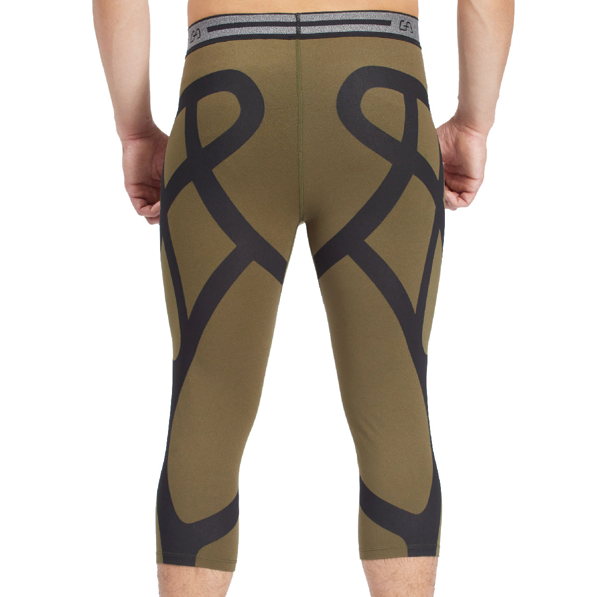 Image of Compression Warrior Cropped Leggings for Men