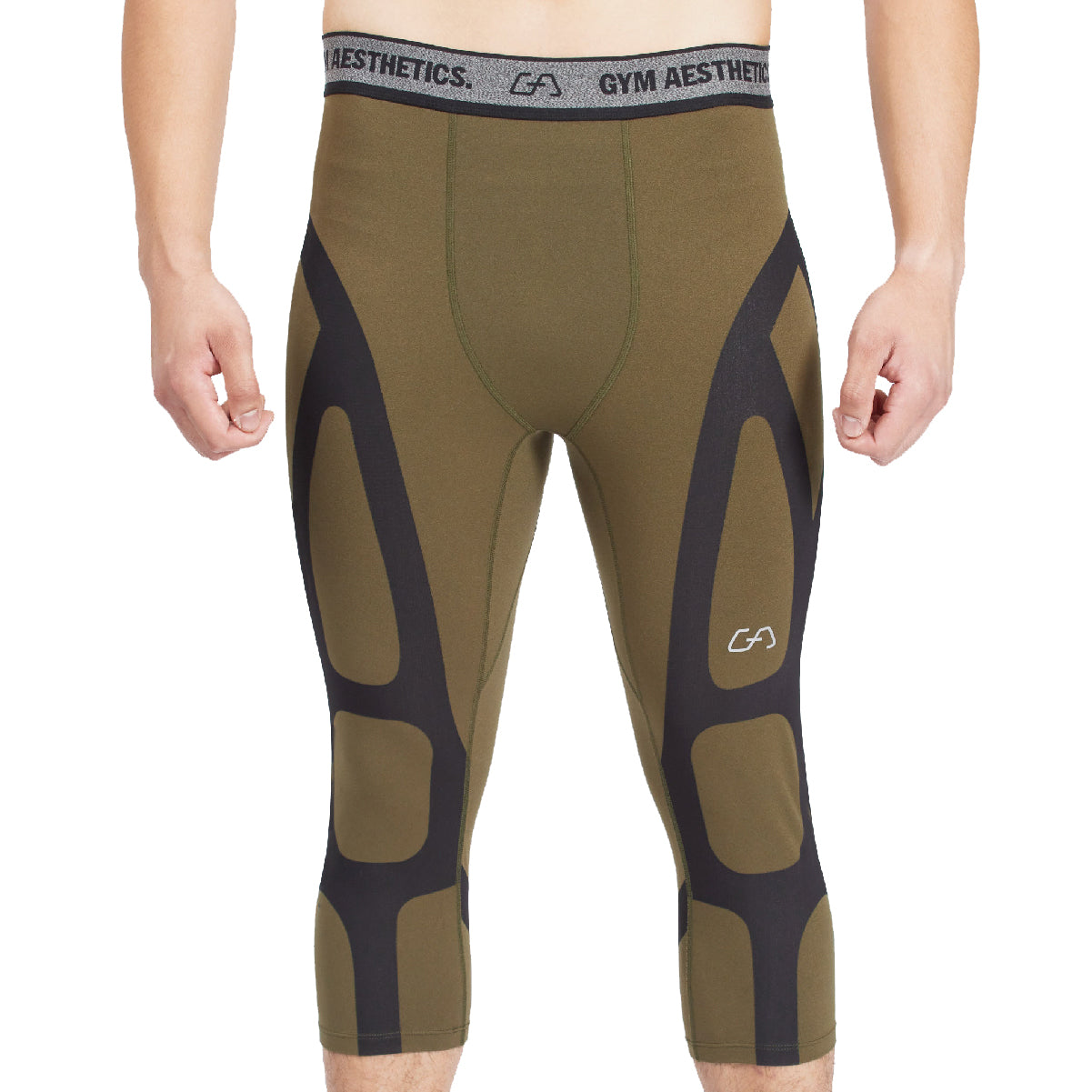 Image of Compression Warrior Cropped Leggings for Men