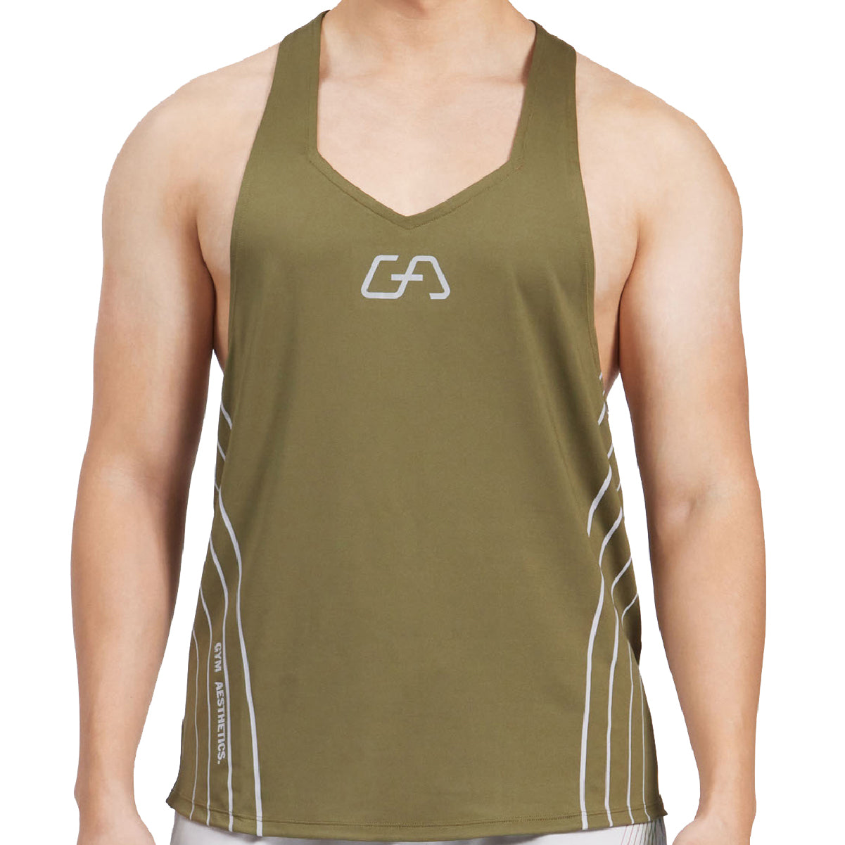 Image of 男裝基礎健美運動員工字背心