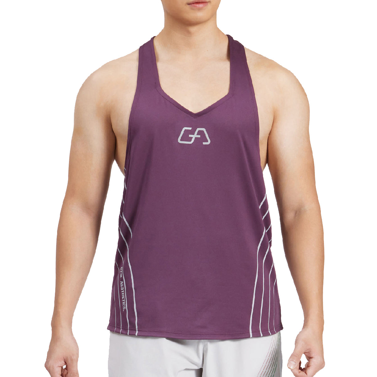 Stringer Tank Tops Y-Back - GRAY