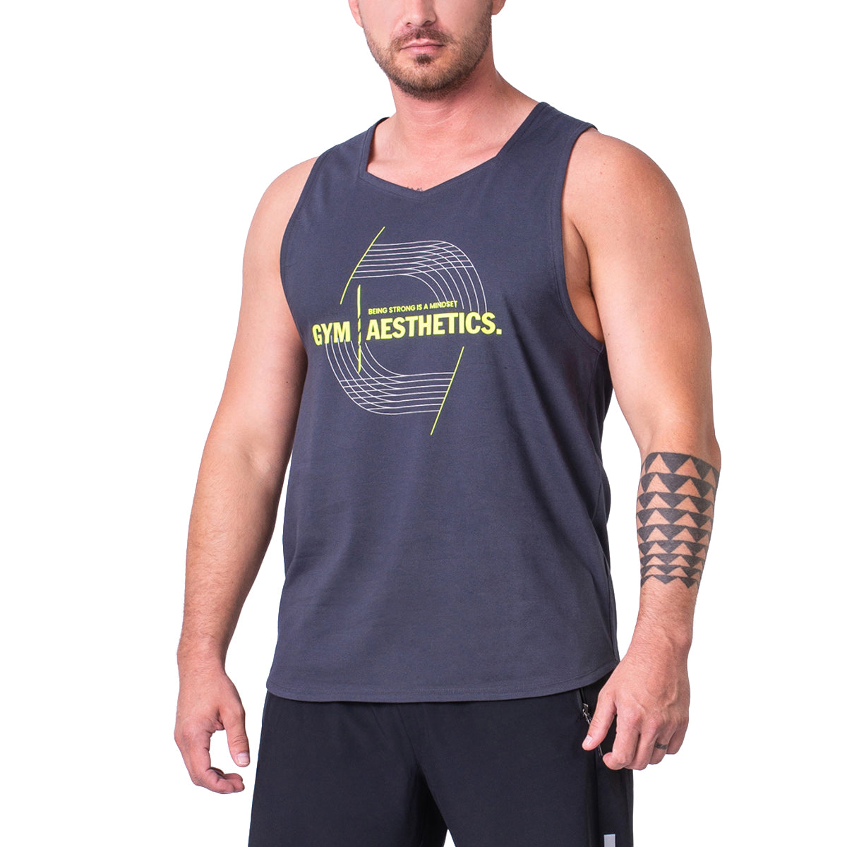 Image of Essential Coolever Cotton Touch Gym Stringer for Men