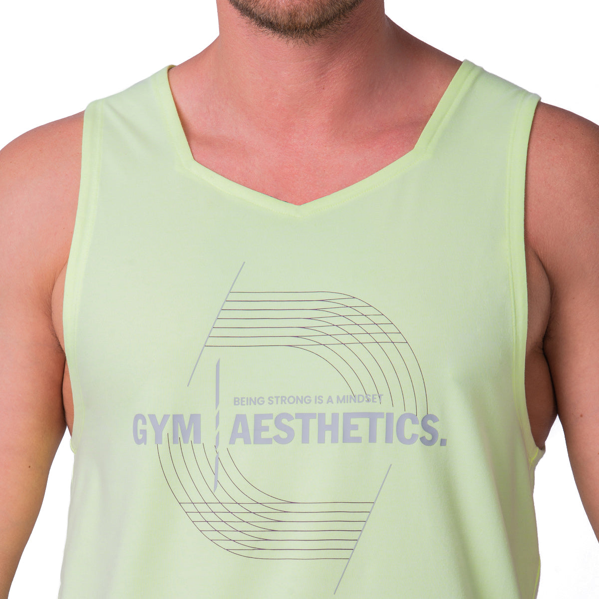 Image of Essential Coolever Cotton Touch Gym Stringer for Men