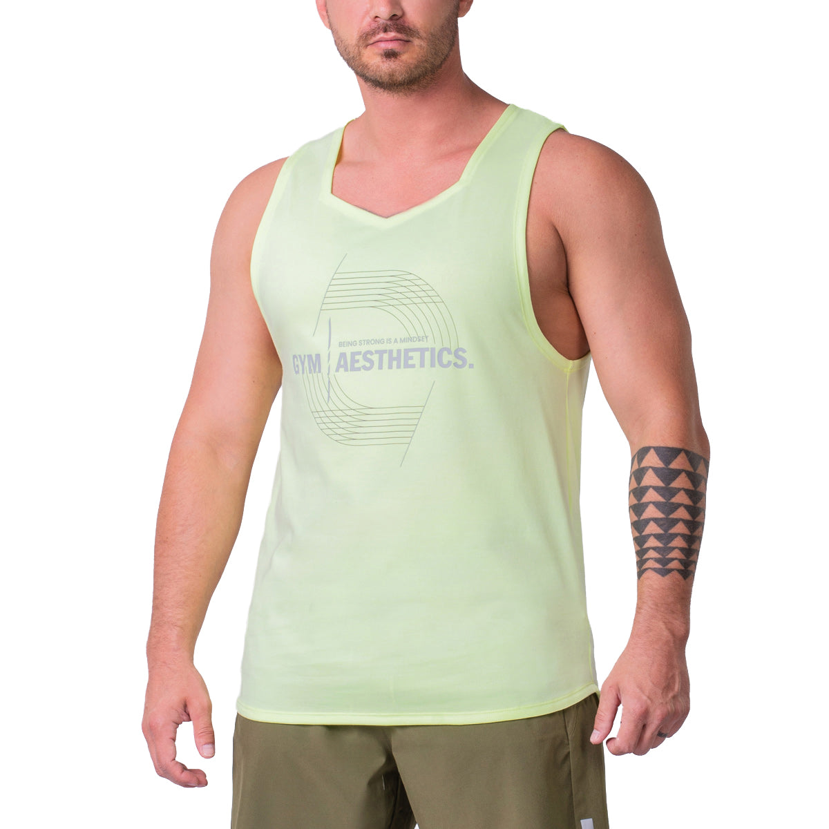 Image of Essential Coolever Cotton Touch Gym Stringer for Men