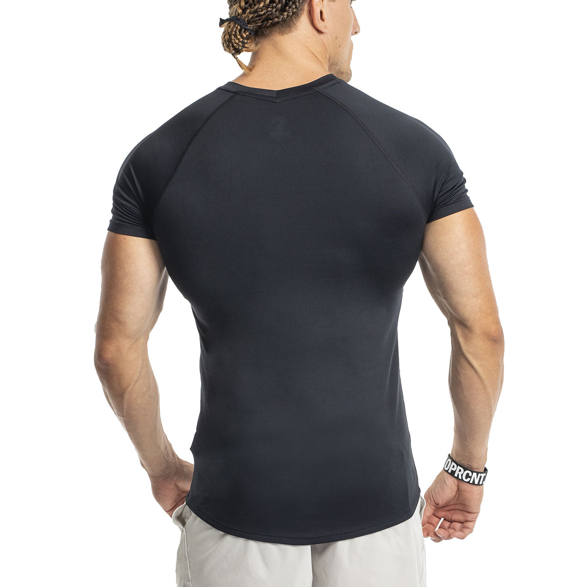 Image of Logo V-Neck Raglan Shirt Intensity for Men