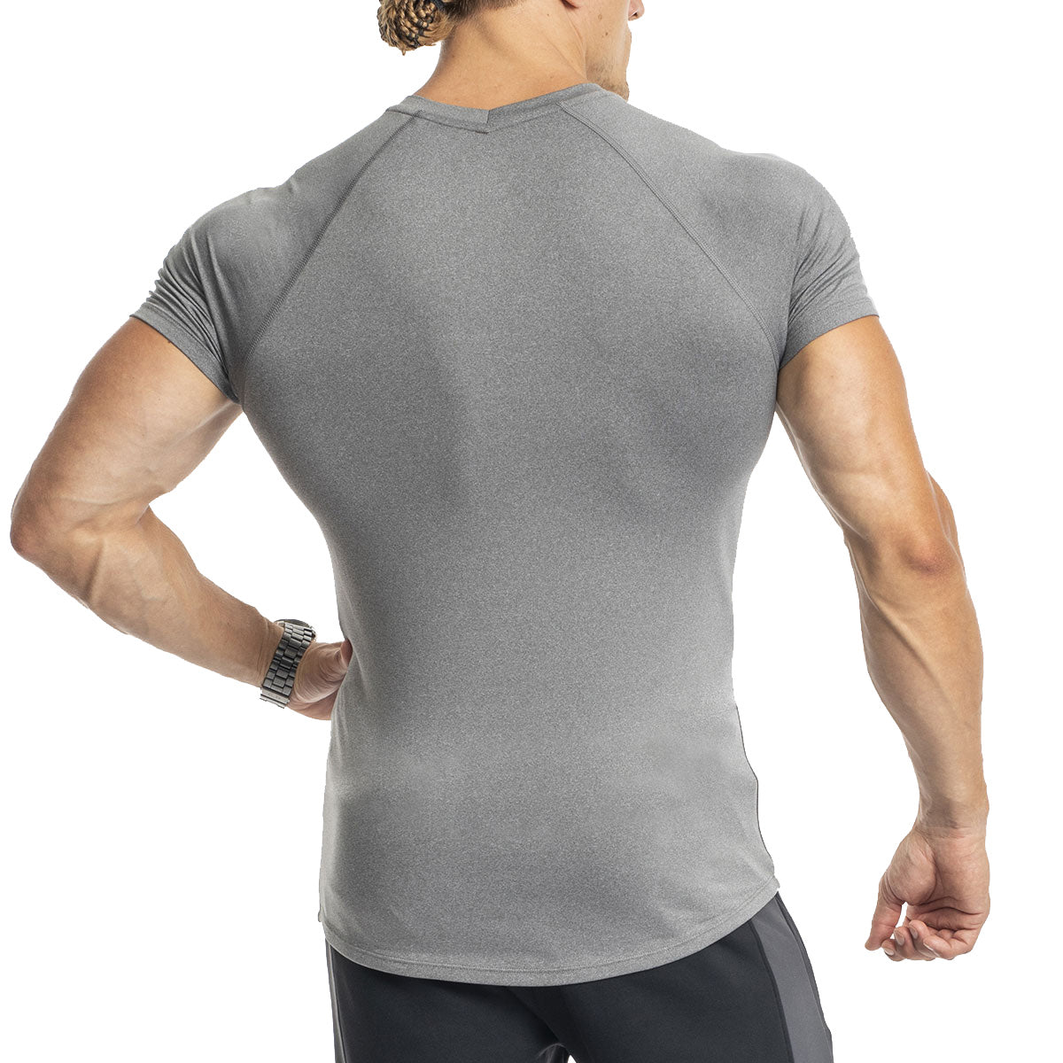 Image of Logo V-Neck Raglan Shirt Intensity for Men