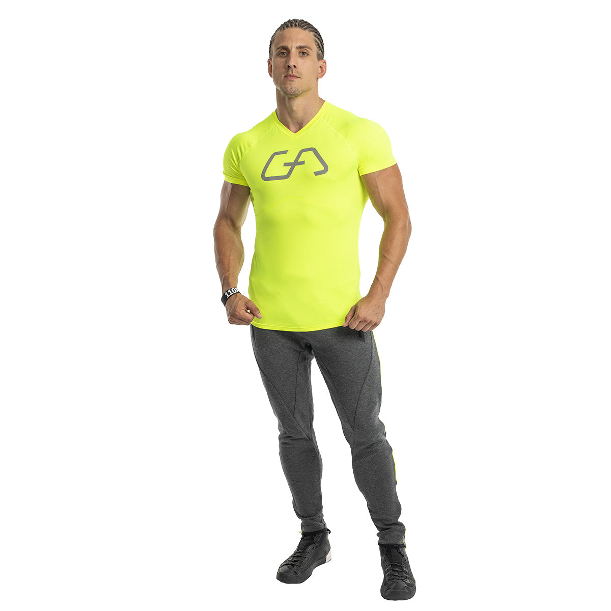 Image of Logo V-Neck Raglan Shirt Intensity for Men