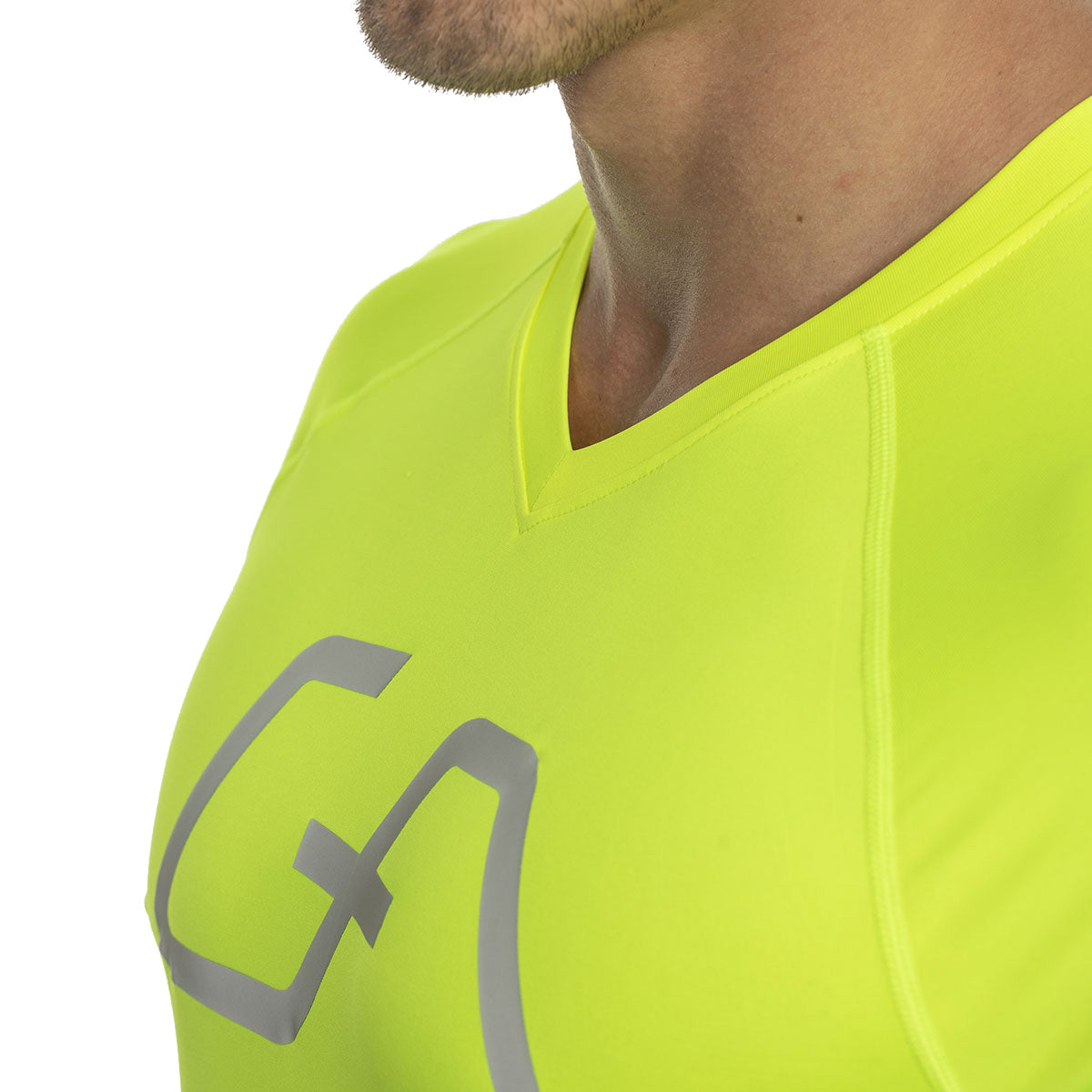 Image of Logo V-Neck Raglan Shirt Intensity for Men