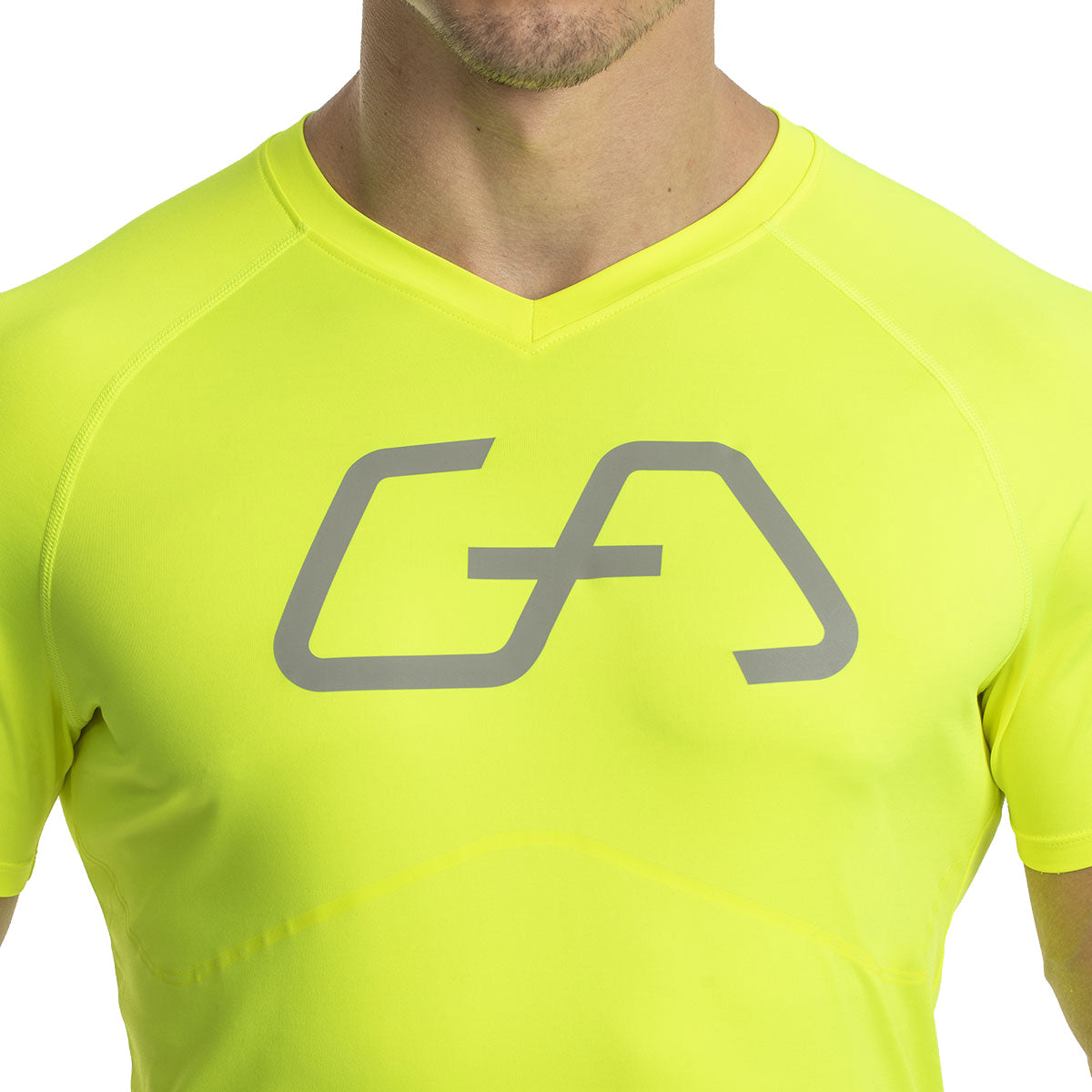 Image of Logo V-Neck Raglan Shirt Intensity for Men