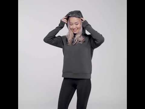 Image of 女裝休閒棉感連帽上衣