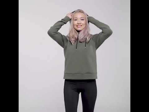 Image of 女裝休閒棉感連帽上衣