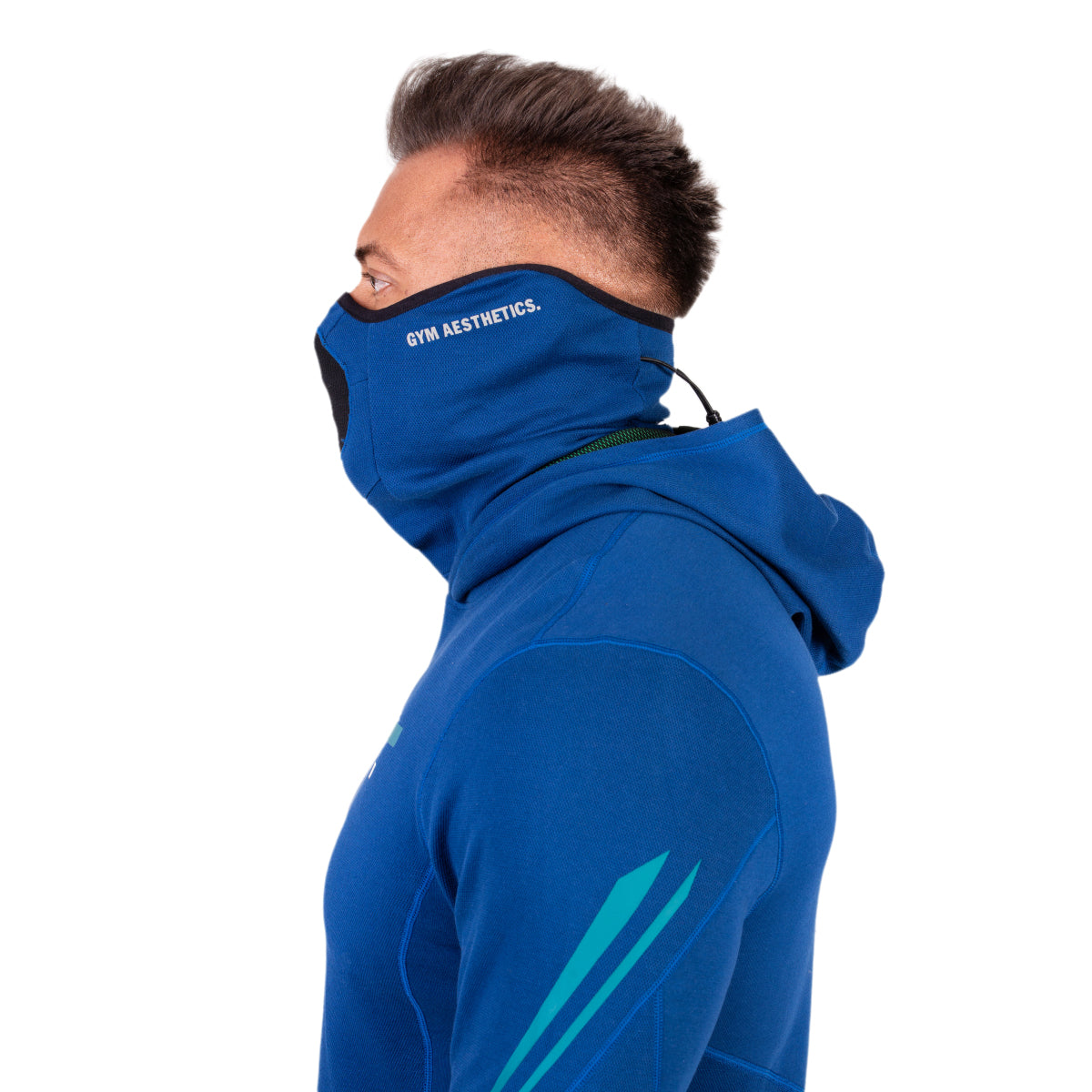 Image of Protection Detachable Mask Hooded T Shirt for Men