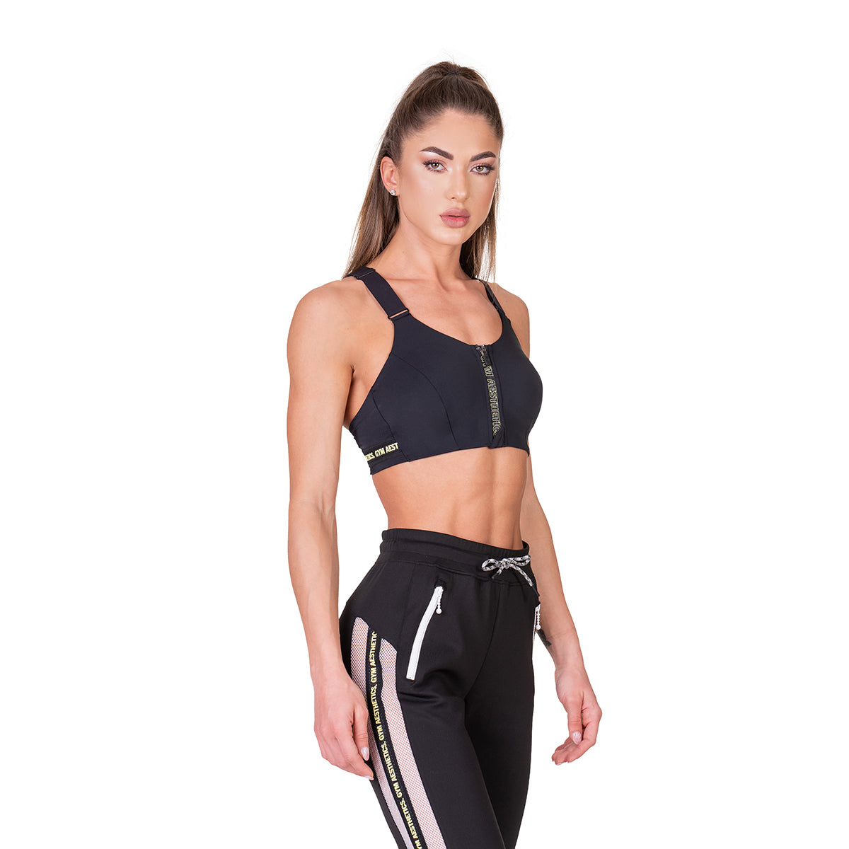 Image of Training Zip Sports Bra for Women