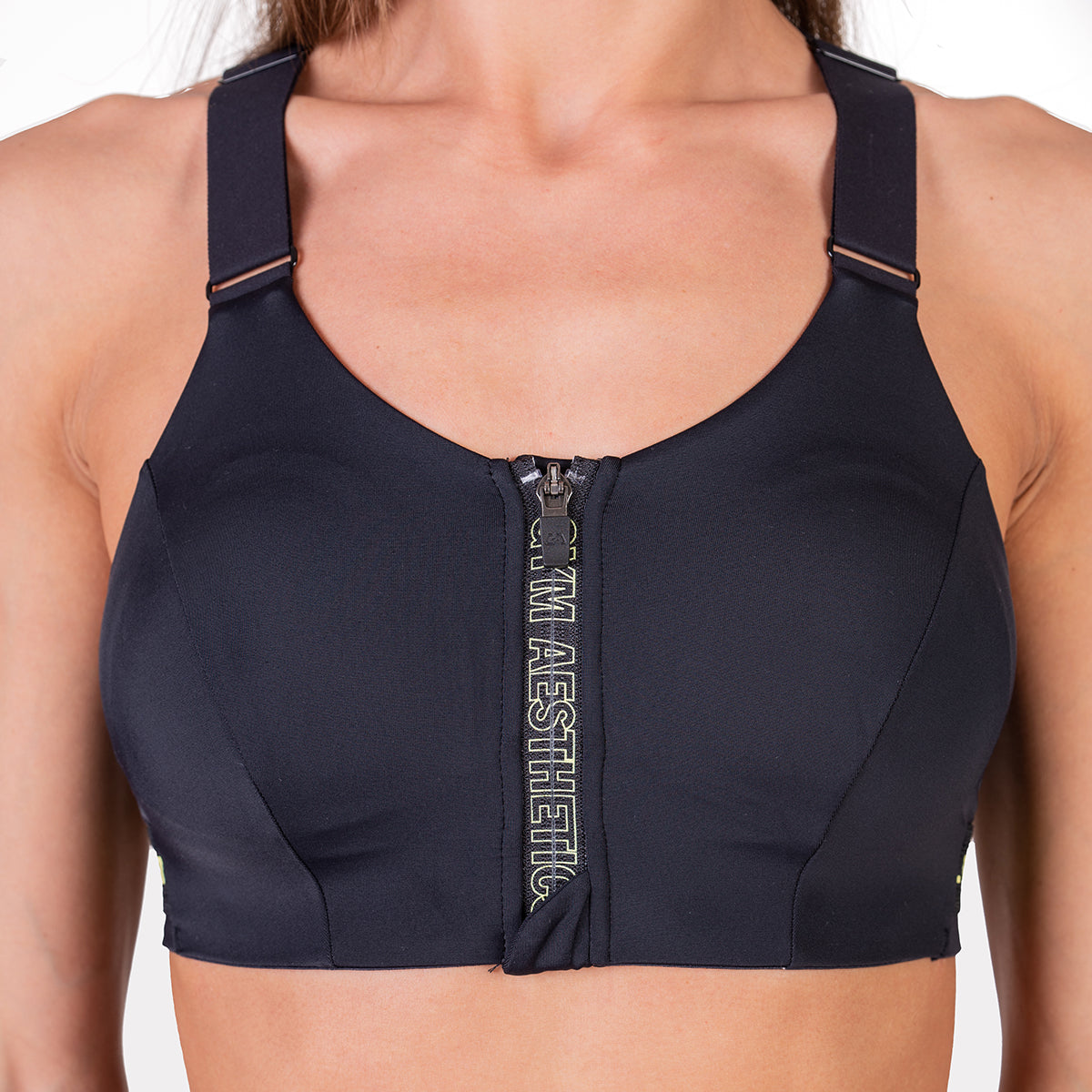 Image of Training Zip Sports Bra for Women
