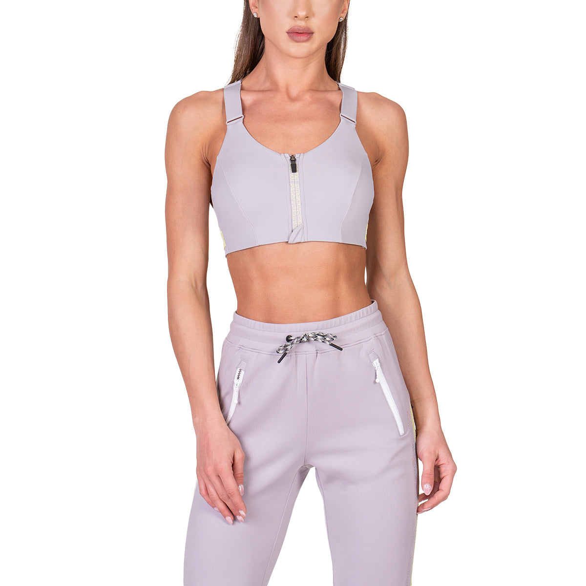 Image of Training Zip Sports Bra for Women