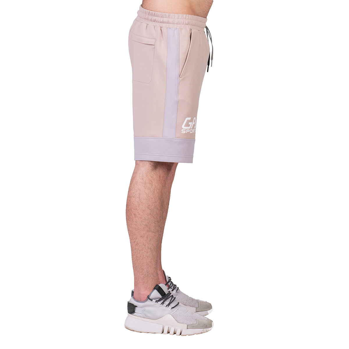 Image of Workout Color Blocking Cotton Touch 9 inch Running Shorts for Men