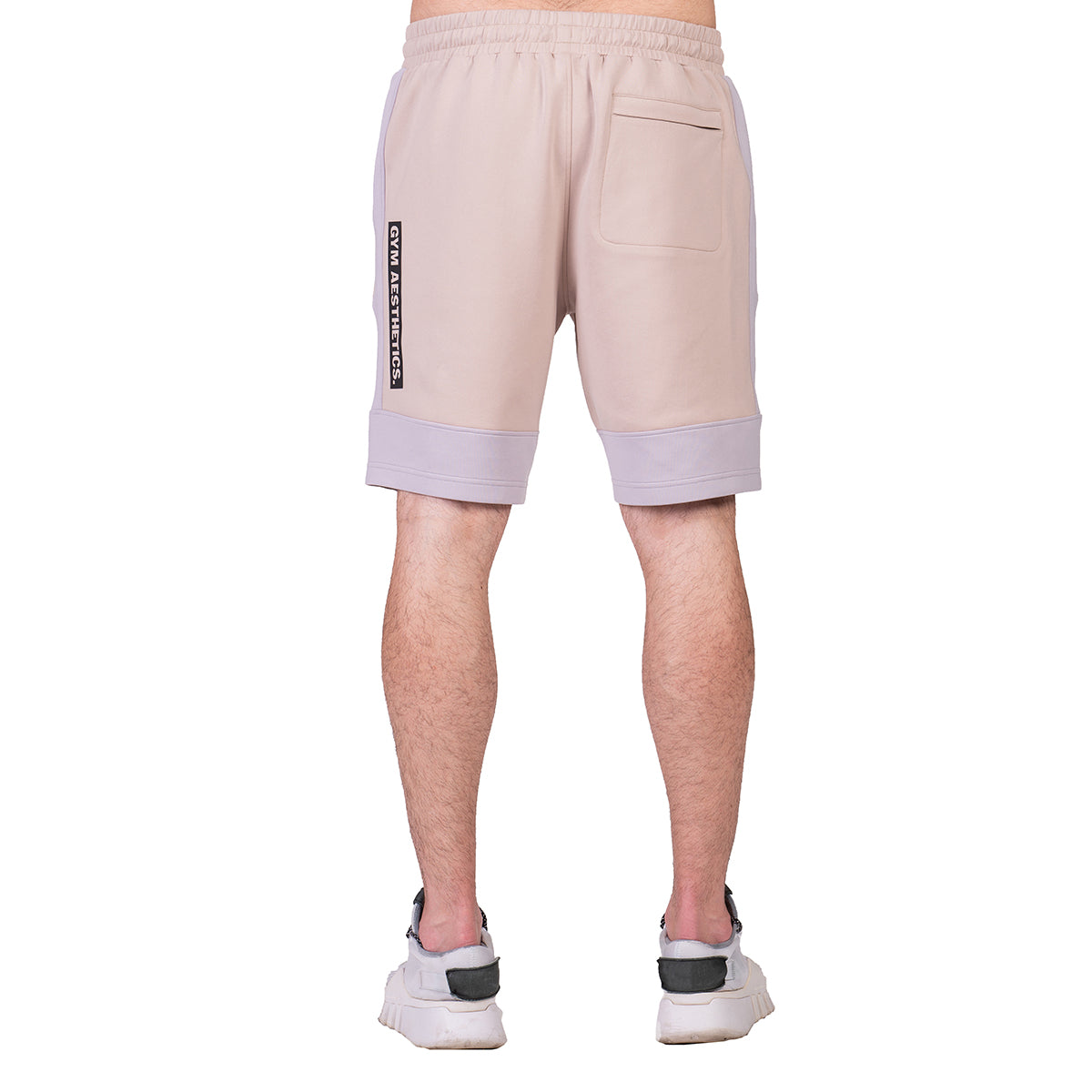 Image of Workout Color Blocking Cotton Touch 9 inch Running Shorts for Men
