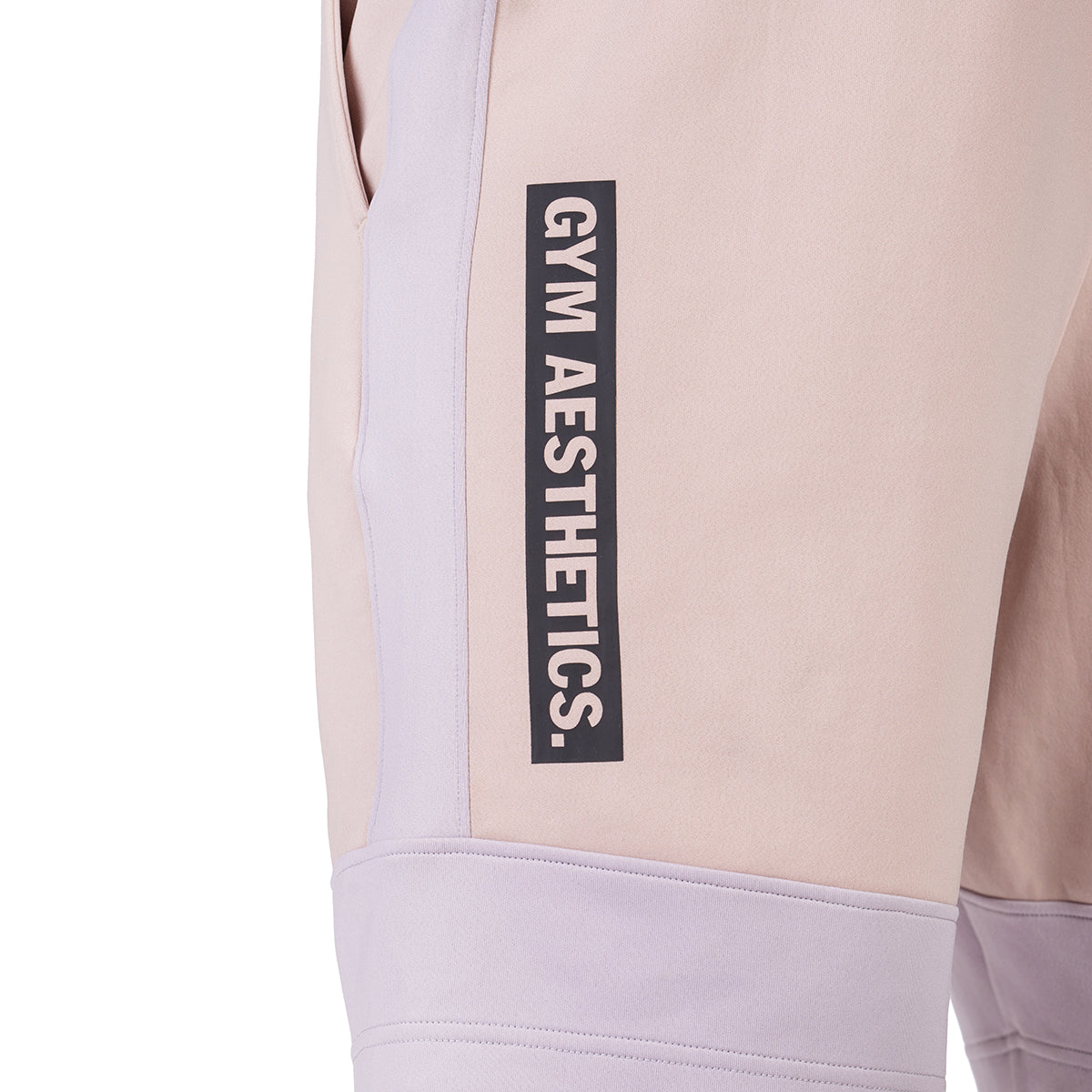 Image of Workout Color Blocking Cotton Touch 9 inch Running Shorts for Men