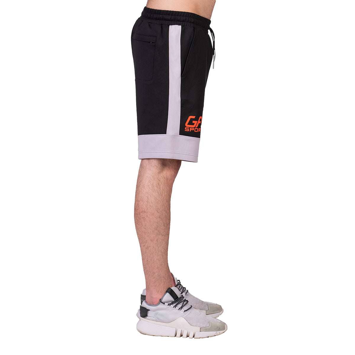 Image of Workout Color Blocking Cotton Touch 9 inch Running Shorts for Men
