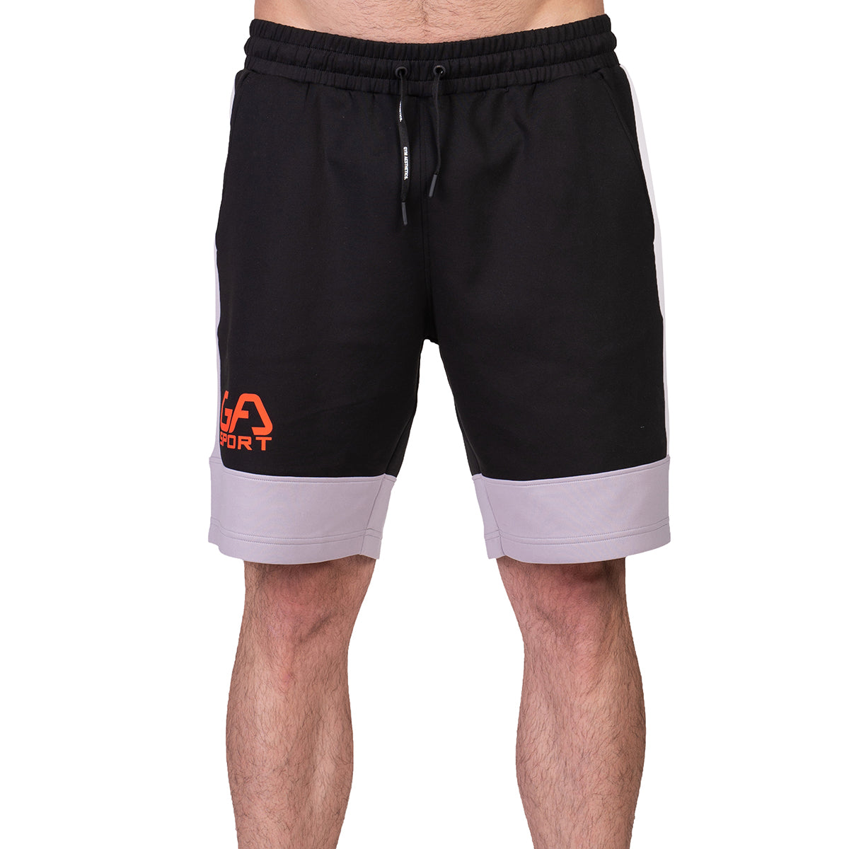 Image of Workout Color Blocking Cotton Touch 9 inch Running Shorts for Men