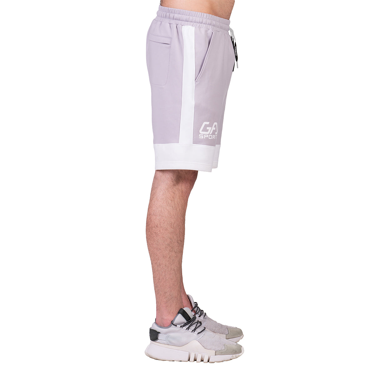 Image of Workout Color Blocking Cotton Touch 9 inch Running Shorts for Men