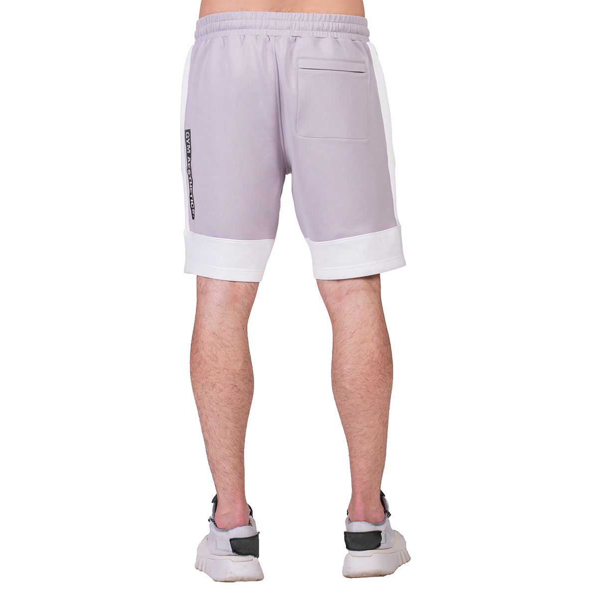 Image of Workout Color Blocking Cotton Touch 9 inch Running Shorts for Men