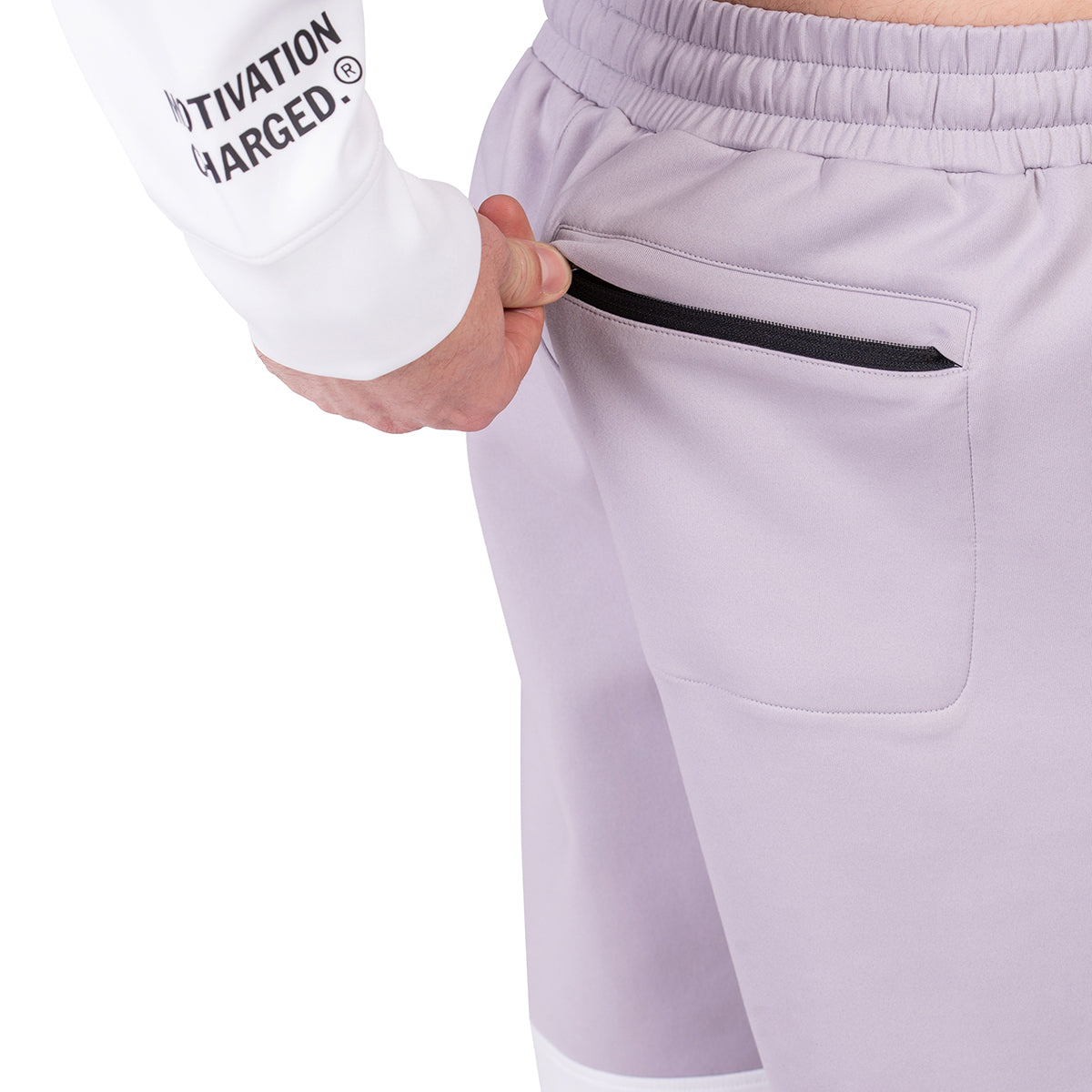 Image of Workout Color Blocking Cotton Touch 9 inch Running Shorts for Men